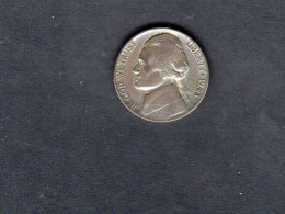 USA - Pièce 5 Cents "Jefferson Nickel" Temps De Guerre  1943P TB/F  KM.192a - 1938-…: Jefferson