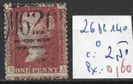 GRANDE-BRETAGNE 26 Planche 140 Oblitéré  Côte 2.50 € - Used Stamps