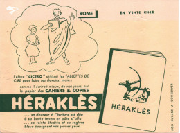 BUVARD BLOTTING PAPER  PAPETERIE HERAKLES ROME ELEVE CICERO CAHIERS COPIES - Stationeries (flat Articles)