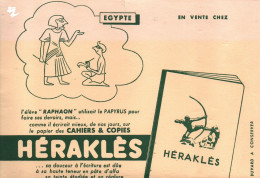 BUVARD BLOTTING PAPER  PAPETERIE HERAKLES ELEVE REPHAON  CAHIERS COPIES - Stationeries (flat Articles)