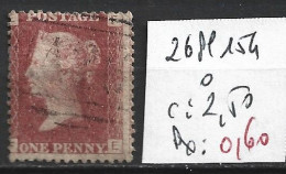 GRANDE-BRETAGNE 26 Planche 154 Oblitéré  Côte 2.50 € - Used Stamps