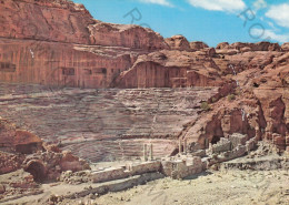 CARTOLINA  PETRA,GIORDANIA-L'ANFITEATRO-NON VIAGGIATA - Jordanië