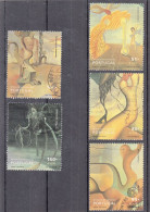 Portugal, (08), 50 Anos Do Surrealismo Em Portugal, 1999, Mundifil Nº 2603 A 2607 Used - Oblitérés