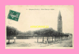 CPA  CLOYES  Place Chanzy Et L église - Cloyes-sur-le-Loir