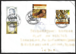 Luxembourg 2005 EUROPA - Gastronomy, Food,Bean,Egg,Meat,Onion,Grand Duke Henri , Airmail Cover To India (**) Inde Indien - Cartas & Documentos