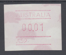 Australien Frama-ATM 4. Ausgabe 1987 Ameisenigel, Fehlverwendung Mit A-Nummer ** - Timbres De Distributeurs [ATM]