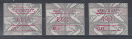 Australien Frama-ATM Emu Grau  Set 3 ATM Mit A- , B-  Und  C-Nummer ** - Automaatzegels [ATM]