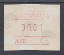 Australien Frama-ATM Ringelschwanz-Opossum, Mit Automatennummer A78 ** - Machine Labels [ATM]