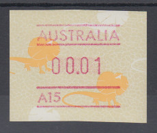 Australien Frama-ATM Kragenechse, Mit Automatennummer A15 ** - Automaatzegels [ATM]