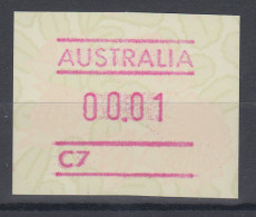 Australien Frama-ATM Waratah-Blume Mit Automatennummer C7 ** - Timbres De Distributeurs [ATM]