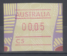 Australien Frama-ATM Aboriginal-Art Mit Automatennummer C5 ** - Automatenmarken [ATM]