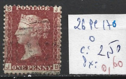 GRANDE-BRETAGNE 26 Planche 176 Oblitéré  Côte 2.50 € - Used Stamps