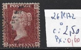 GRANDE-BRETAGNE 26 Planche 172 Oblitéré  Côte 2.50 € - Used Stamps