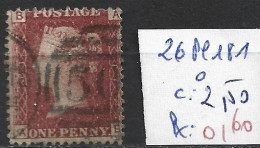 GRANDE-BRETAGNE 26 Planche 181 Oblitéré  Côte 2.50 € - Used Stamps