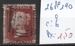 GRANDE-BRETAGNE 26 Planche 190 Oblitéré  Côte 6 € - Used Stamps