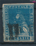 Italien - Toskana 15 Fein (B-Qualität) Gestempelt 1857 Löwe (10285051 - Toscana