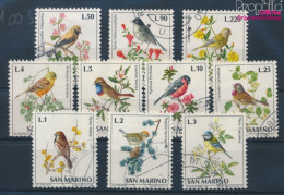 San Marino 1003-1012 (kompl.Ausg.) Gestempelt 1972 Vögel (10310543 - Oblitérés