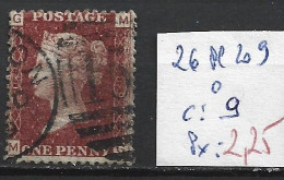 GRANDE-BRETAGNE 26 Planche 209 Oblitéré  Côte 9 € - Used Stamps