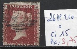 GRANDE-BRETAGNE 26 Planche 210 Oblitéré  Côte 15 € - Used Stamps