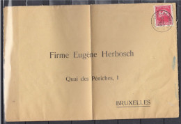 Brief Van Peronnes-Lez-Antoing (sterstempel) Naar Bruxelles - Postmarks With Stars