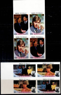 NUI TUVALU 1986 HOCHZEIT VON PRINZ ANDREW UND SARAH FERGUSON SET IMPERF MI No 76-9 MNH VF!! - Tuvalu