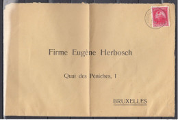Brief Van Peronnes-Lez-Antoing (sterstempel) Naar Bruxelles - Postmarks With Stars