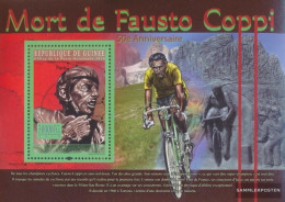 Guinea Miniature Sheet 1856 (complete. Issue) Unmounted Mint / Never Hinged 2010 Fausto Coppi (1919-1960) - Guinée (1958-...)