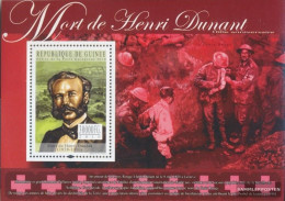 Guinea Miniature Sheet 1849 (complete. Issue) Unmounted Mint / Never Hinged 2010 Henri Dunant (1828-1910) - Guinée (1958-...)