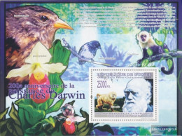 Guinea Miniature Sheet 1688 (complete. Issue) Unmounted Mint / Never Hinged 2009 200. Anniversary Charles Darwin - Guinée (1958-...)