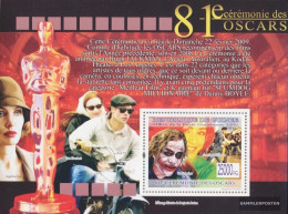 Guinea Miniature Sheet 1685 (complete. Issue) Unmounted Mint / Never Hinged 2009 Oscar-Awards - Guinée (1958-...)