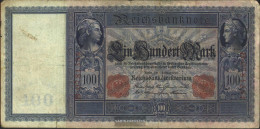 German Empire Rosenbg: 35 Used (III) 1908 100 Mark Flottenhunderter - 100 Mark