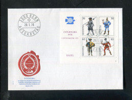 "SCHWEIZ" 1974, Block 22 FDC (5819) - FDC