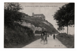 89 ST SAINT MARTIN DU TERTRE - Eglise - Coll PRS - Ane Attelé à Une Carriole - Animée - Env De Sens - Saint Martin Du Tertre