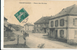 AY 207-  C P A   CHAMPAGNEY   (70)    PLACE DES ECOLES - Champagney