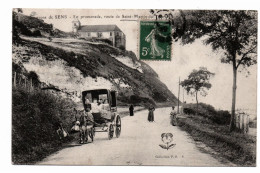 89 ST SAINT MARTIN DU TERTRE  En Promenade - Coll PRS 1912 - Ane Promenant Des Enfants En Carriole - Env De Sens - Saint Martin Du Tertre