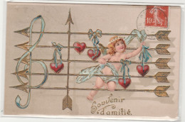 CARTE POSTALE THEME ENFANT   SOUVENIR D'AMITIE.. - Humorous Cards