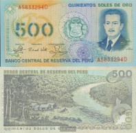 Peru Pick-number: 125A Uncirculated 1982 500 Soles De Oro - Peru