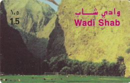 OMAN - Wadi Shab, Alpha Prepaid Card RO 1.5, Used - Oman