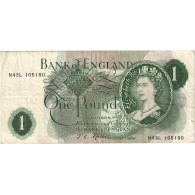 Billet, Grande-Bretagne, 1 Pound, Undated (1966-70), KM:374e, TTB - 1 Pound