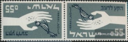 Israel 282K (complete Issue) Kehrdruckpaar Unmounted Mint / Never Hinged 1963 Fight Against The Hunger - Nuevos (sin Tab)