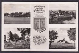 Germany - Friedberg Bayern Mit Ortswappen Der Stadt Friedberg Mehrbildkarte 1942 (N-802) - Friedberg