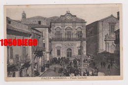 PIAZZA ARMERINA - PIAZZA GARIBALDI F/PICCOLO VIAGGIATA  BELLA ANIMAZIONE - Enna