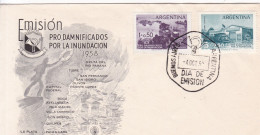 Argentina - 1958 - FDC -Pro Damaged By The Flood - Caja 30 - FDC