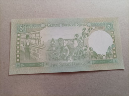 Billete De Siria De 5 Syrian Pounds, Año 1991, UNC - Syrien