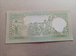 Billete De Siria De 5 Syrian Pounds, Año 1991, UNC - Syrie