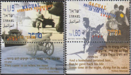 Israel 1449A-1450A With Tab (complete Issue) Unmounted Mint / Never Hinged 1997 Voluntary Out The Abroad - Neufs (avec Tabs)