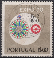 1970 Portugal ° Mi:PT 1105, Sn:PT 1073, Yt:PT 1086, Expo '70", Osaka, Compass Rose - 1970 – Osaka (Japon)