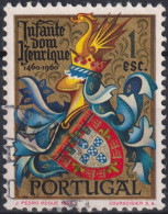 1960 Portugal ° Mi:PT 892, Sn:PT 860, Yt:PT 873, Coat Of Arms Of Henry The Navigator - Gebruikt