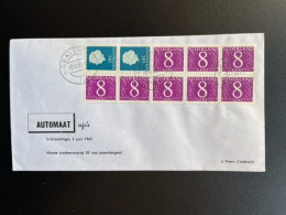 NETHERLANDS 1965 FDC BOOKLET 4 03-06-1965 NEDERLAND POSTZEGELBOEKJE VISSER - Briefe U. Dokumente