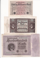 Kleines Konvolut An Reichsbanknoten - Collections